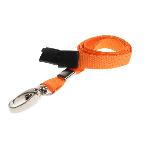 Picture of Orange lanyard / keyhanger 10 mm with metal lobster clip. 60270563