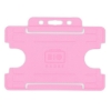 Picture of Bio badge Cardholder/carrying face open plastic pink (horizontal/landscape). 60270459